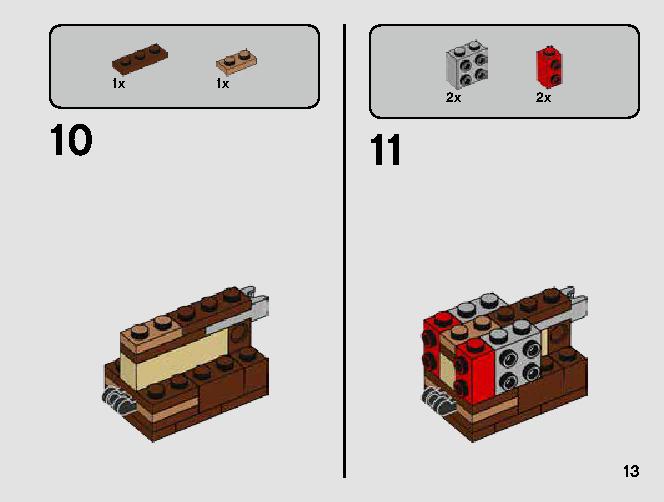 T-16 Skyhopper vs. Bantha Microfighters 75265 LEGO information LEGO instructions 13 page