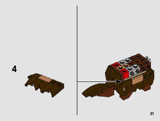 T-16 Skyhopper vs. Bantha Microfighters 75265 LEGO information LEGO instructions 21 page