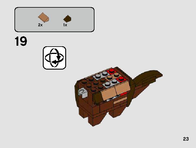 T-16 Skyhopper vs. Bantha Microfighters 75265 LEGO information LEGO instructions 23 page