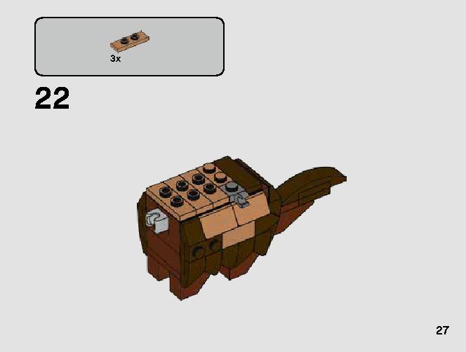 T-16 Skyhopper vs. Bantha Microfighters 75265 LEGO information LEGO instructions 27 page