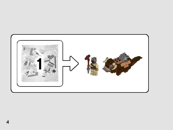 T-16 Skyhopper vs. Bantha Microfighters 75265 LEGO information LEGO instructions 4 page
