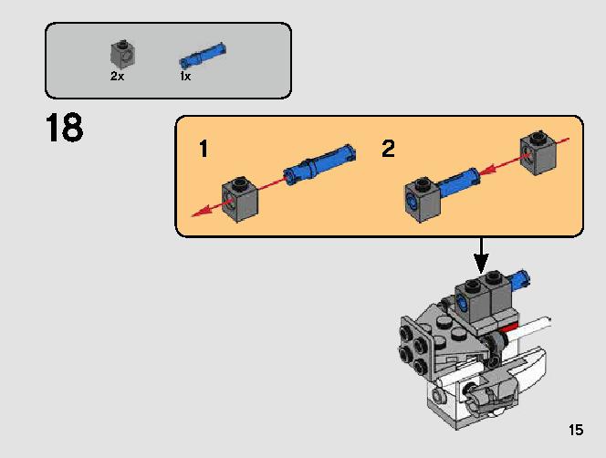 T-16スカイホッパー™ vs. バンサ™ マイクロファイター 75265 レゴの商品情報 レゴの説明書・組立方法 15 page