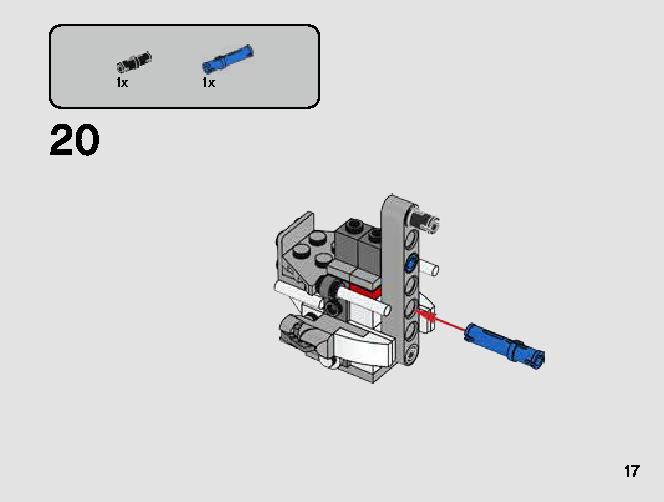T-16スカイホッパー™ vs. バンサ™ マイクロファイター 75265 レゴの商品情報 レゴの説明書・組立方法 17 page