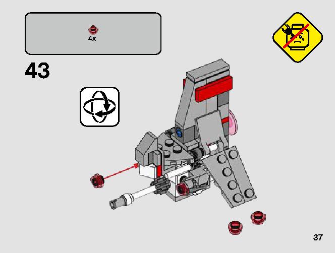 T-16 Skyhopper vs. Bantha Microfighters 75265 LEGO information LEGO instructions 37 page