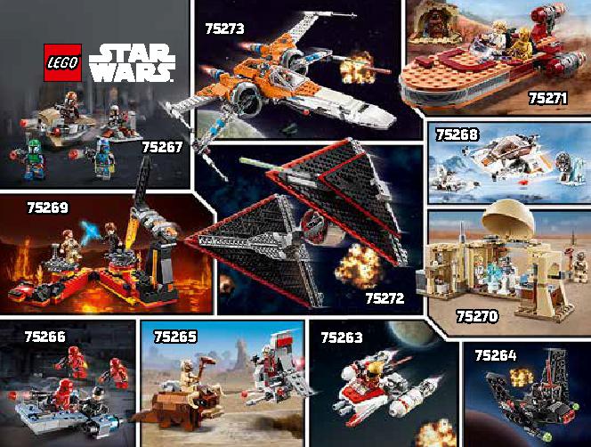 T-16 Skyhopper vs. Bantha Microfighters 75265 LEGO information LEGO instructions 41 page
