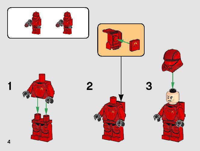 Sith Troopers Battle Pack 75266 LEGO information LEGO instructions 4 page