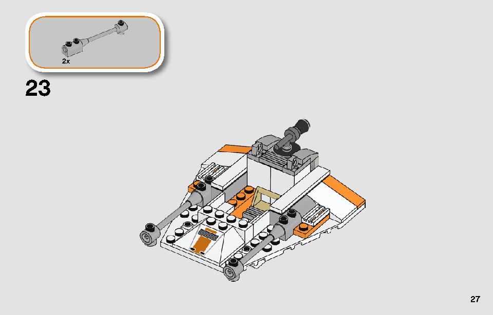 Snowspeeder 75268 LEGO information LEGO instructions 27 page