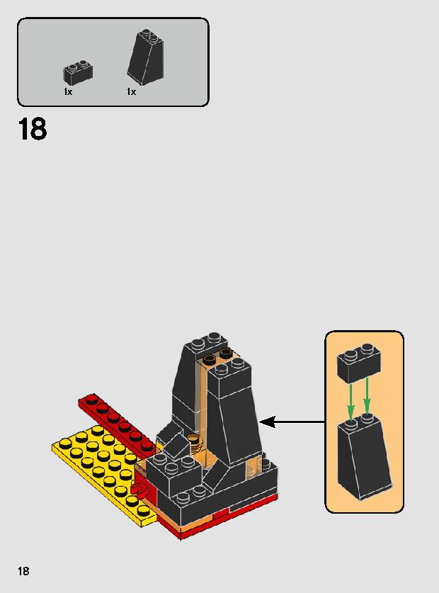 Duel on Mustafar 75269 LEGO information LEGO instructions 18 page