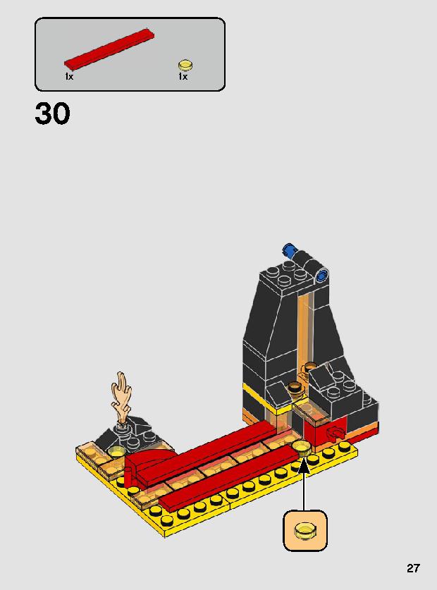 Duel on Mustafar 75269 LEGO information LEGO instructions 27 page