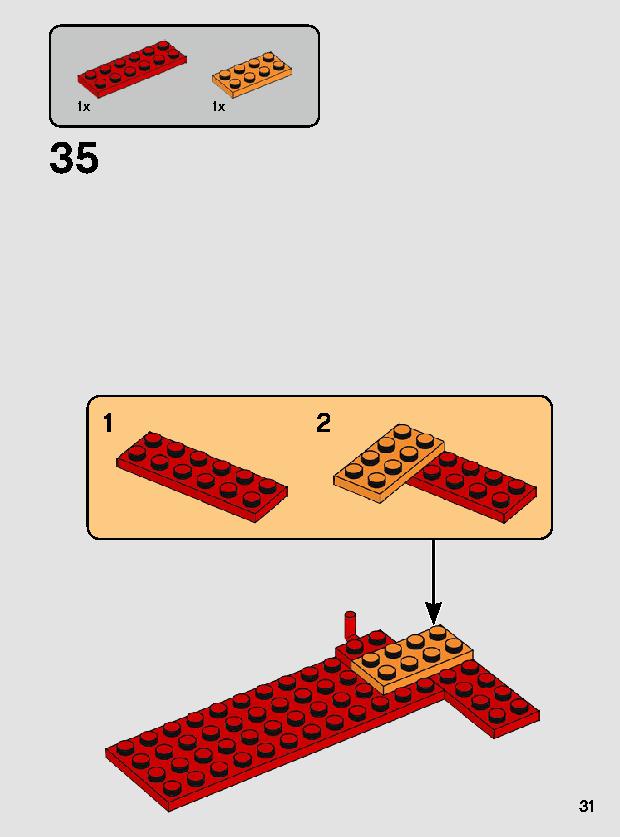 Duel on Mustafar 75269 LEGO information LEGO instructions 31 page