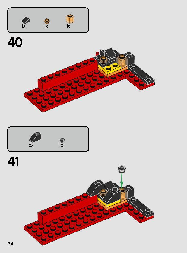 Duel on Mustafar 75269 LEGO information LEGO instructions 34 page