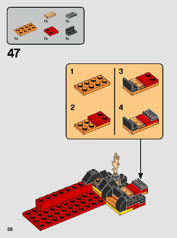 ムスタファー™の戦い 75269 レゴの商品情報 レゴの説明書・組立方法 38 page
