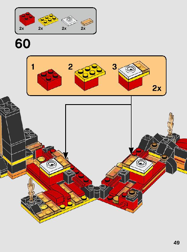 Duel on Mustafar 75269 LEGO information LEGO instructions 49 page