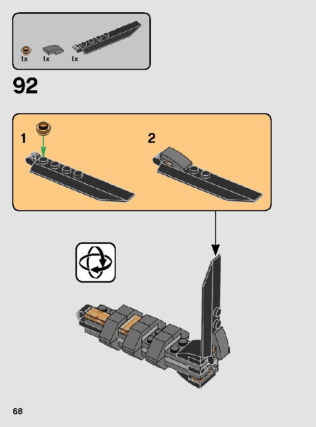 ムスタファー™の戦い 75269 レゴの商品情報 レゴの説明書・組立方法 68 page