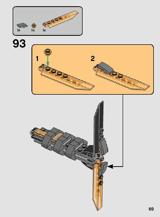 ムスタファー™の戦い 75269 レゴの商品情報 レゴの説明書・組立方法 69 page