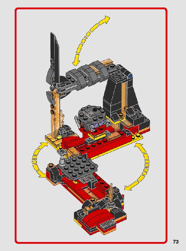Duel on Mustafar 75269 LEGO information LEGO instructions 73 page