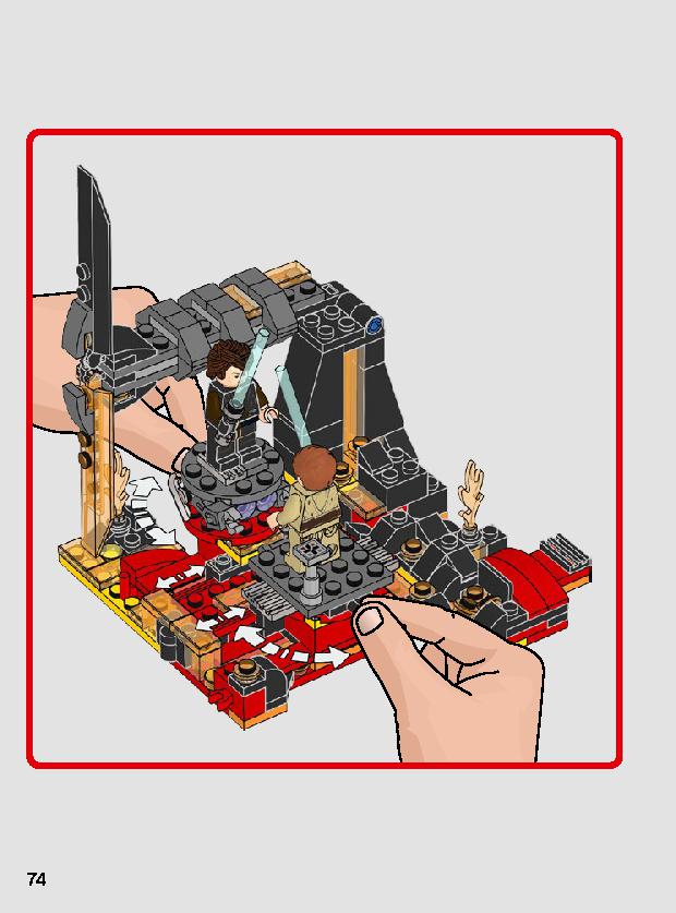 Duel on Mustafar 75269 LEGO information LEGO instructions 74 page
