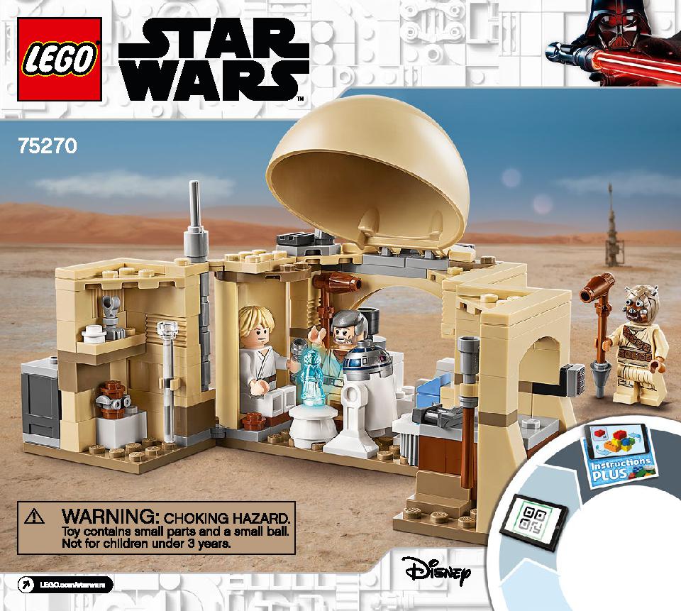 Obi-Wan's Hut 75270 LEGO information LEGO instructions 1 page