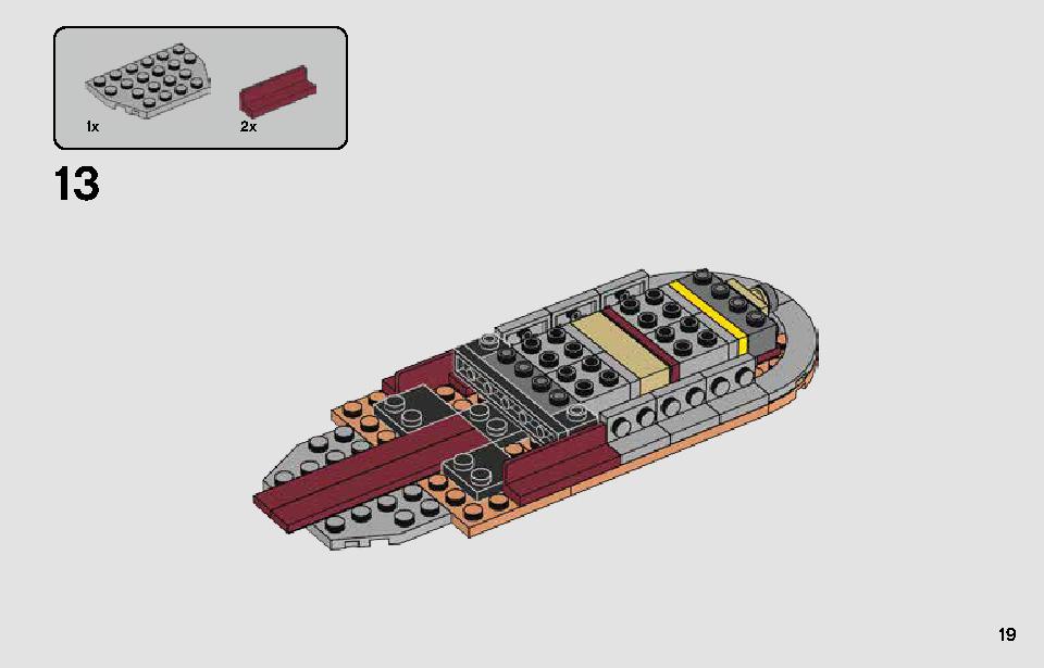 Luke Skywalker's Landspeeder 75271 LEGO information LEGO instructions 19 page