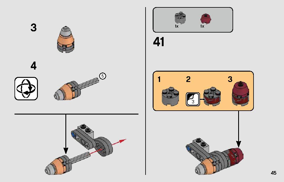 Luke Skywalker's Landspeeder 75271 LEGO information LEGO instructions 45 page