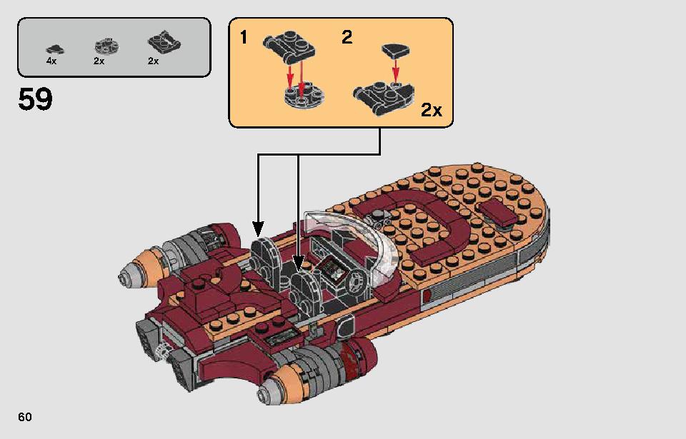 Luke Skywalker's Landspeeder 75271 LEGO information LEGO instructions 60 page