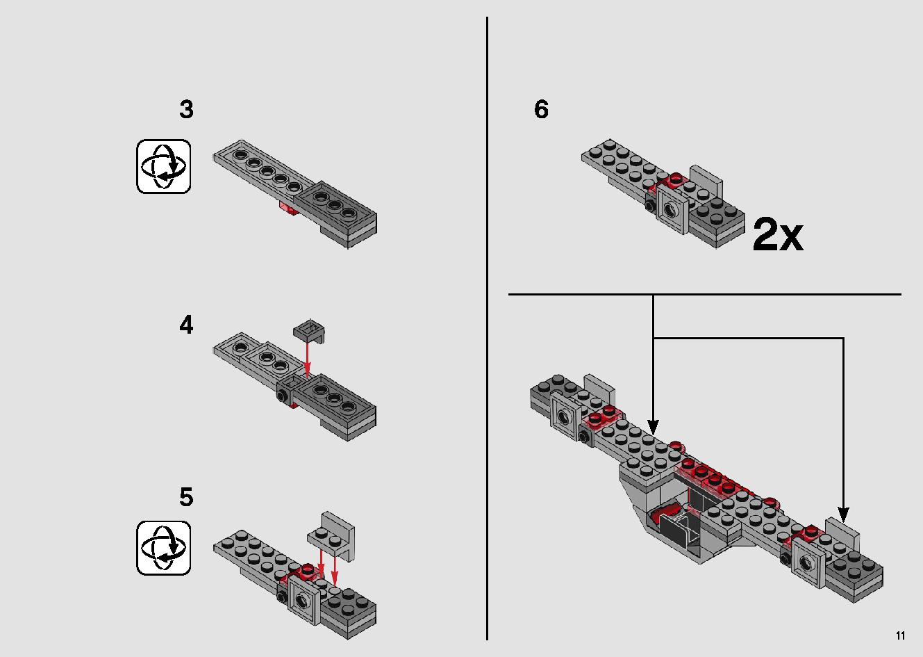 Sith TIE Fighter 75272 LEGO information LEGO instructions 11 page
