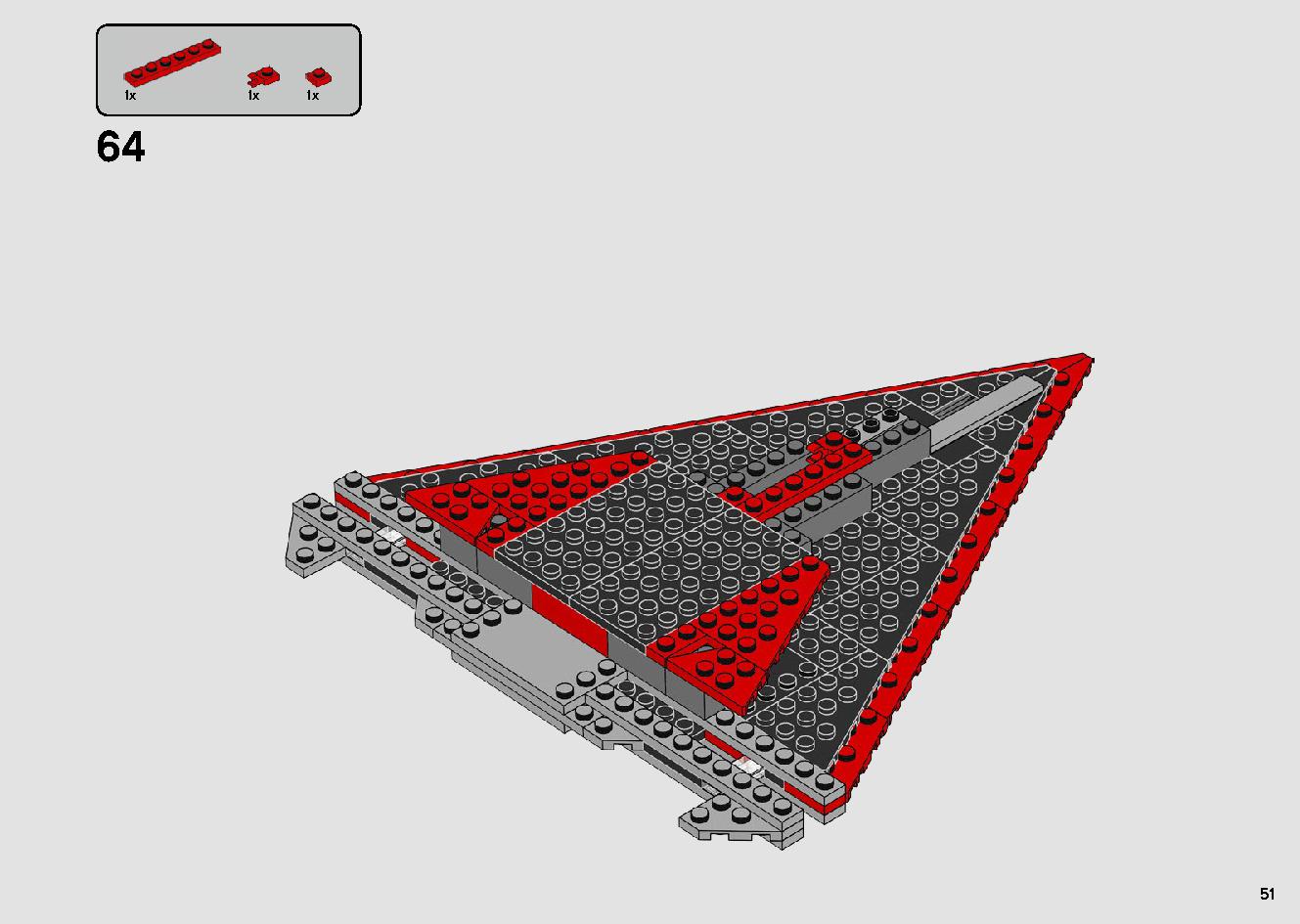 Sith TIE Fighter 75272 LEGO information LEGO instructions 51 page