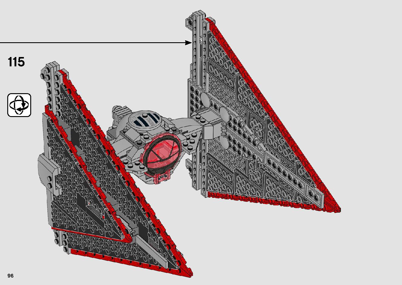 Sith TIE Fighter 75272 LEGO information LEGO instructions 96 page