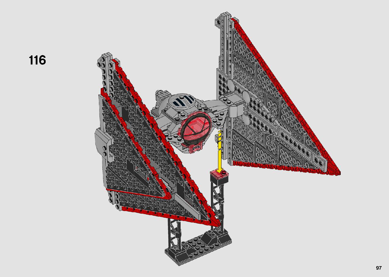 Sith TIE Fighter 75272 LEGO information LEGO instructions 97 page