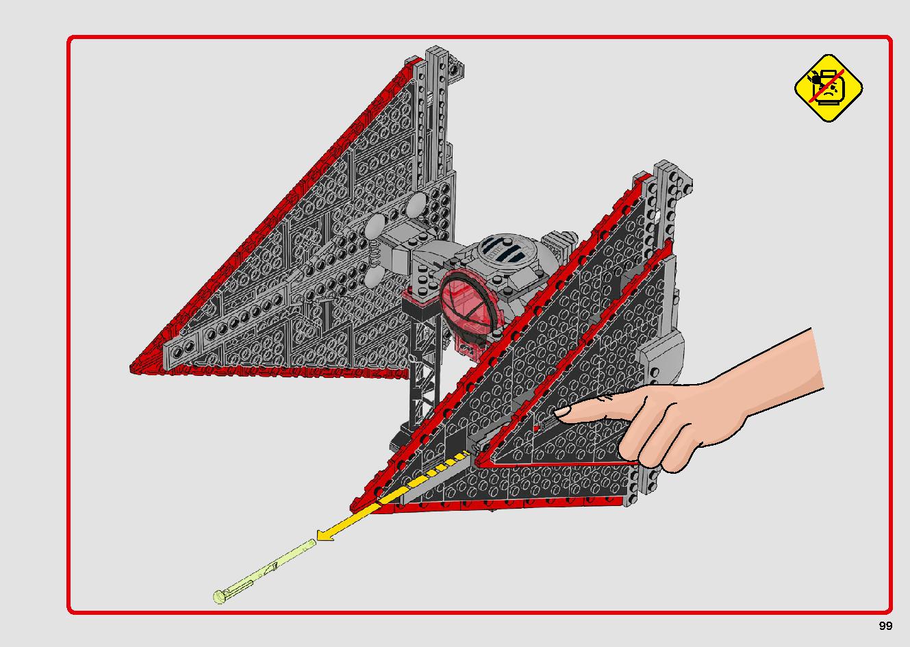Sith TIE Fighter 75272 LEGO information LEGO instructions 99 page