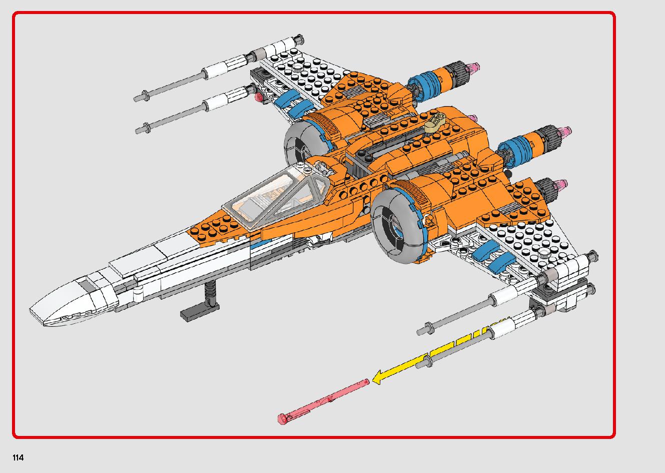 Poe Dameron's X-wing Fighter 75273 LEGO information LEGO instructions 114 page
