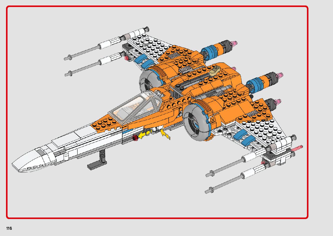 Poe Dameron's X-wing Fighter 75273 LEGO information LEGO instructions 116 page