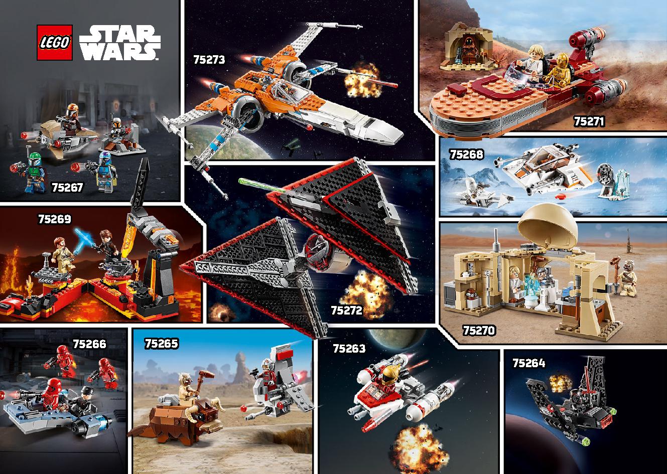 Poe Dameron's X-wing Fighter 75273 LEGO information LEGO instructions 120 page