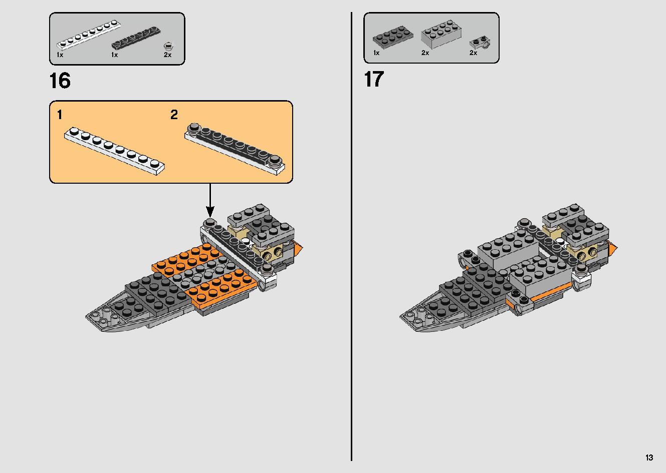 Poe Dameron's X-wing Fighter 75273 LEGO information LEGO instructions 13 page