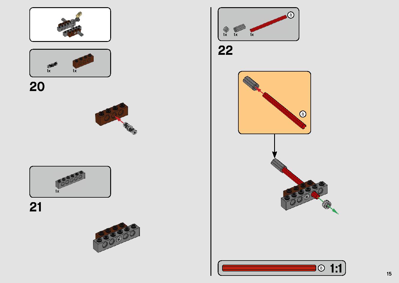 ポー・ダメロンのXウイング・ファイター™ 75273 レゴの商品情報 レゴの説明書・組立方法 15 page