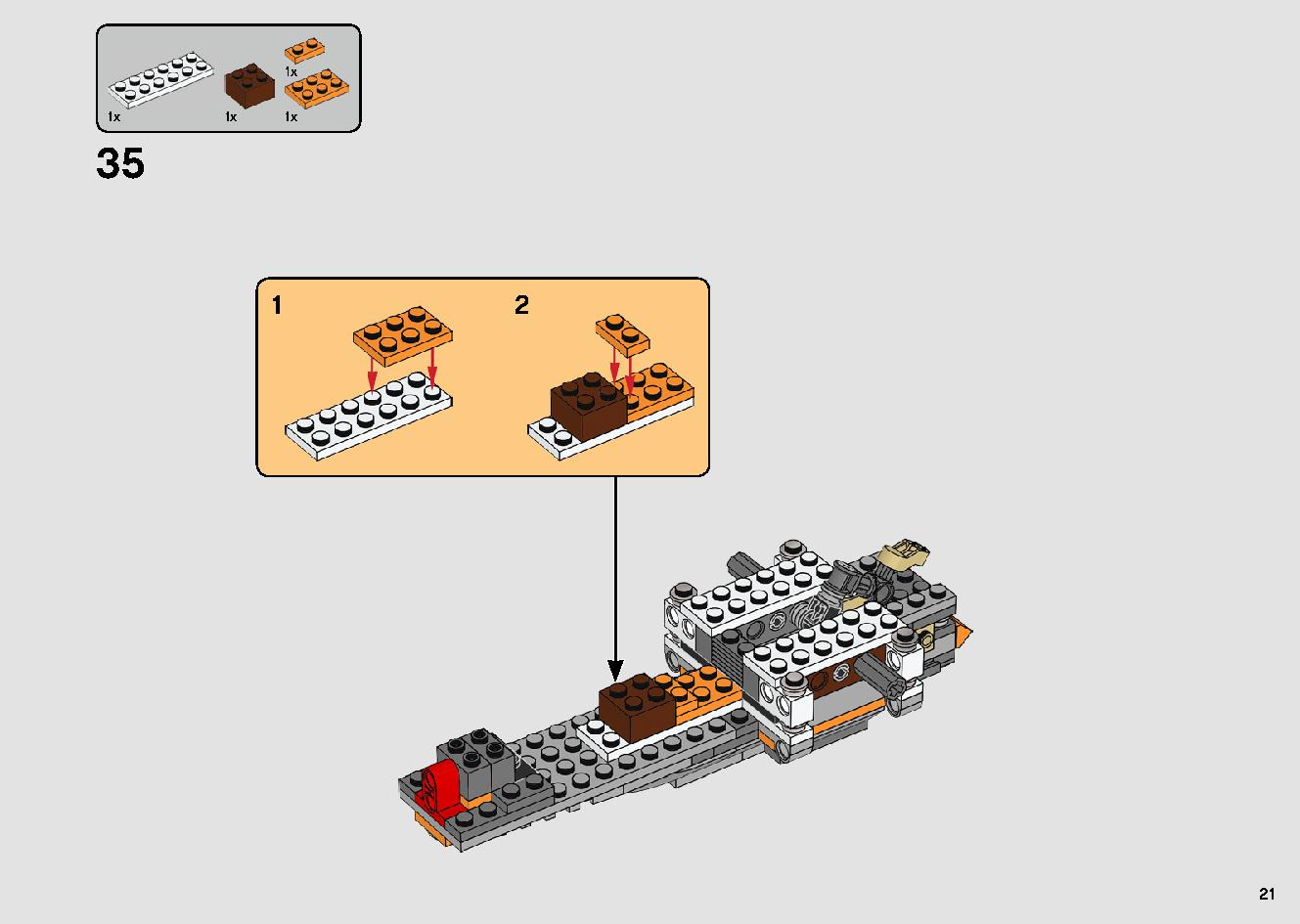 포 다메론의 X-윙 파이터™ 75273 레고 세트 제품정보 레고 조립설명서 21 page