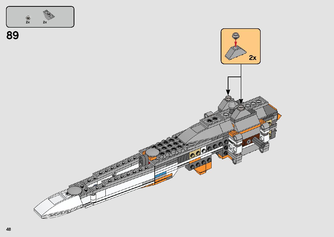 포 다메론의 X-윙 파이터™ 75273 레고 세트 제품정보 레고 조립설명서 48 page