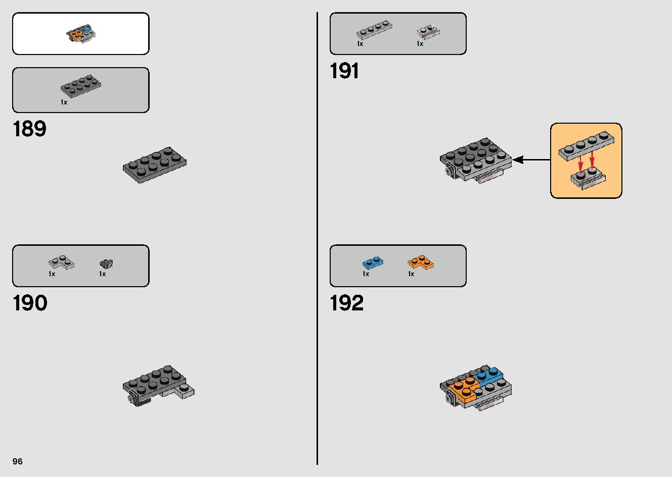 ポー・ダメロンのXウイング・ファイター™ 75273 レゴの商品情報 レゴの説明書・組立方法 96 page
