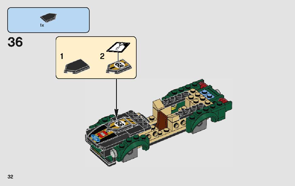 1968 フォード・マスタング・ファストバック 75884 レゴの商品情報 レゴの説明書・組立方法 32 page