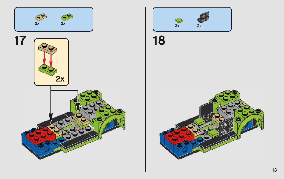 ポルシェ 911 RSR と 911 ターボ 3.0 75888 レゴの商品情報 レゴの説明書・組立方法 13 page