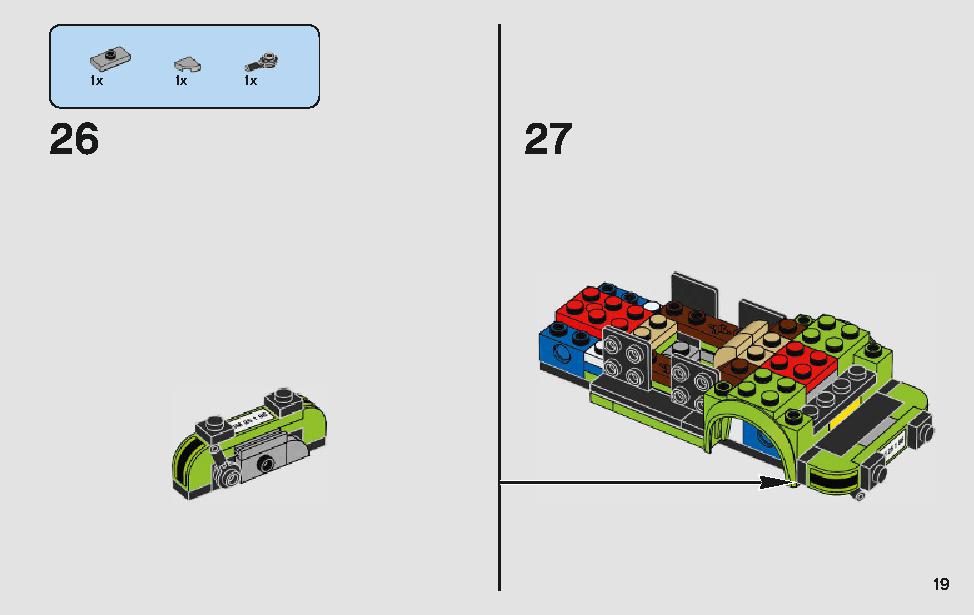 ポルシェ 911 RSR と 911 ターボ 3.0 75888 レゴの商品情報 レゴの説明書・組立方法 19 page