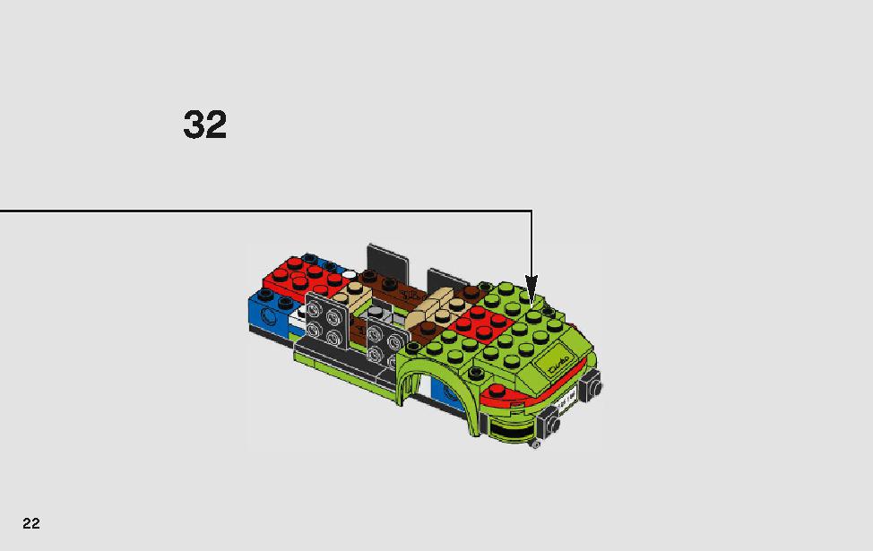 Porsche 911 RSR and 911 Turbo 3.0 75888 LEGO information LEGO instructions 22 page