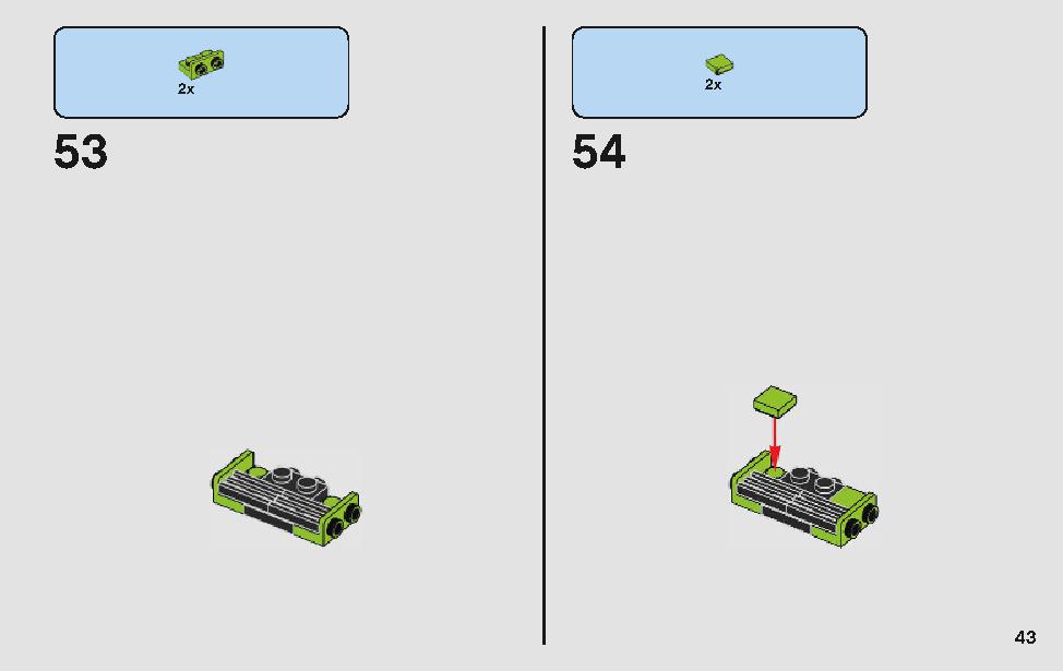 ポルシェ 911 RSR と 911 ターボ 3.0 75888 レゴの商品情報 レゴの説明書・組立方法 43 page