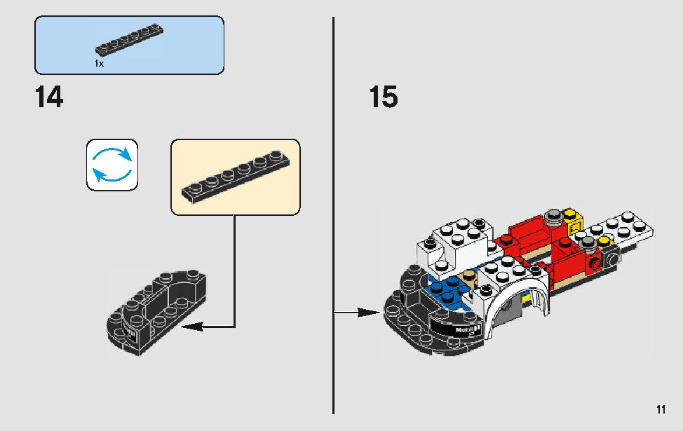 Porsche 911 RSR and 911 Turbo 3.0 75888 LEGO information LEGO instructions 11 page