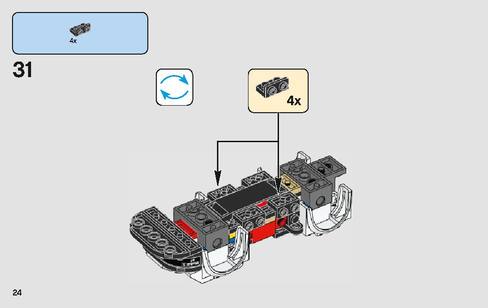 ポルシェ 911 RSR と 911 ターボ 3.0 75888 レゴの商品情報 レゴの説明書・組立方法 24 page