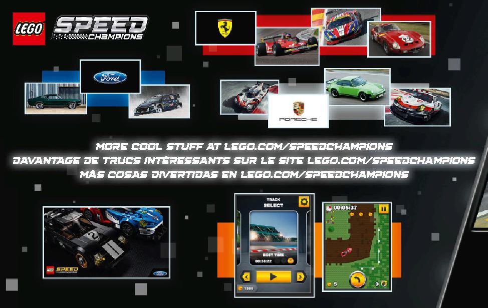 Porsche 911 RSR and 911 Turbo 3.0 75888 LEGO information LEGO instructions 66 page