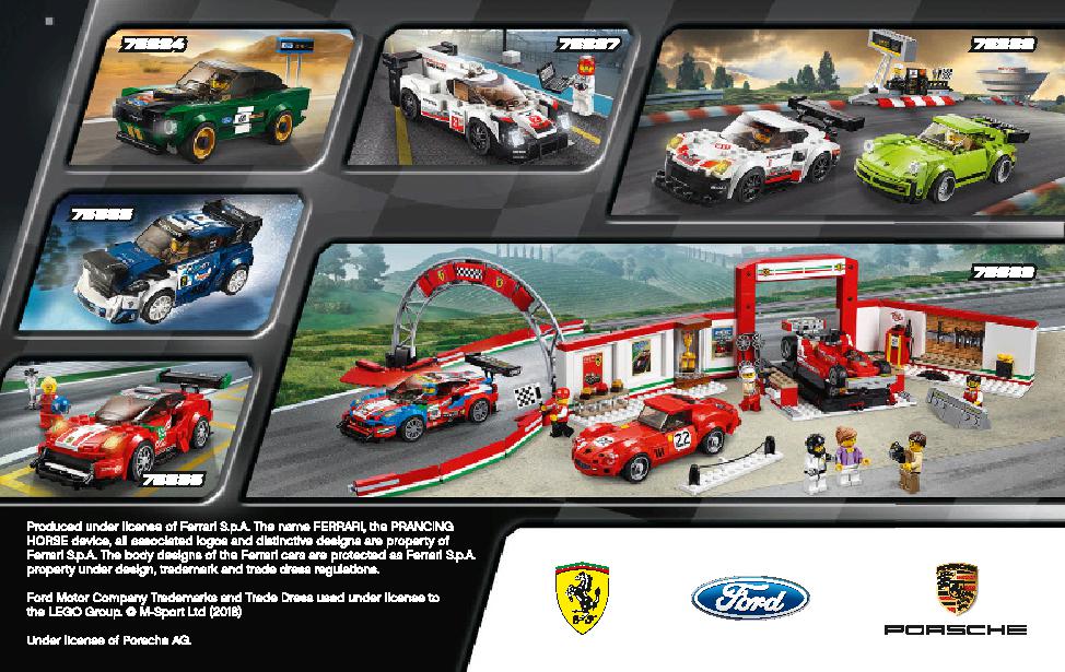 Porsche 911 RSR and 911 Turbo 3.0 75888 LEGO information LEGO instructions 67 page