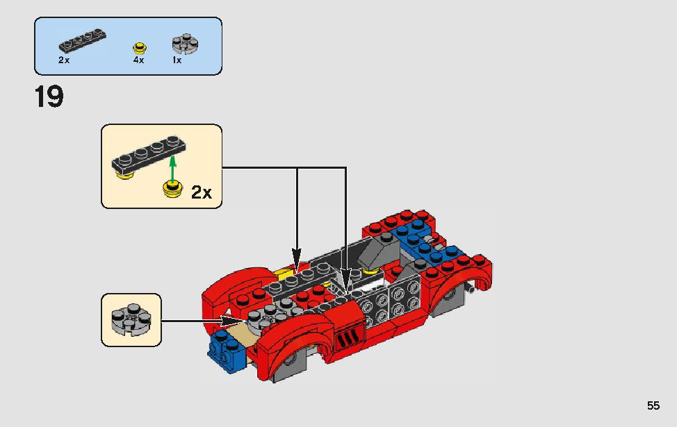フェラーリ・アルティメット・ガレージ 75889 レゴの商品情報 レゴの説明書・組立方法 55 page