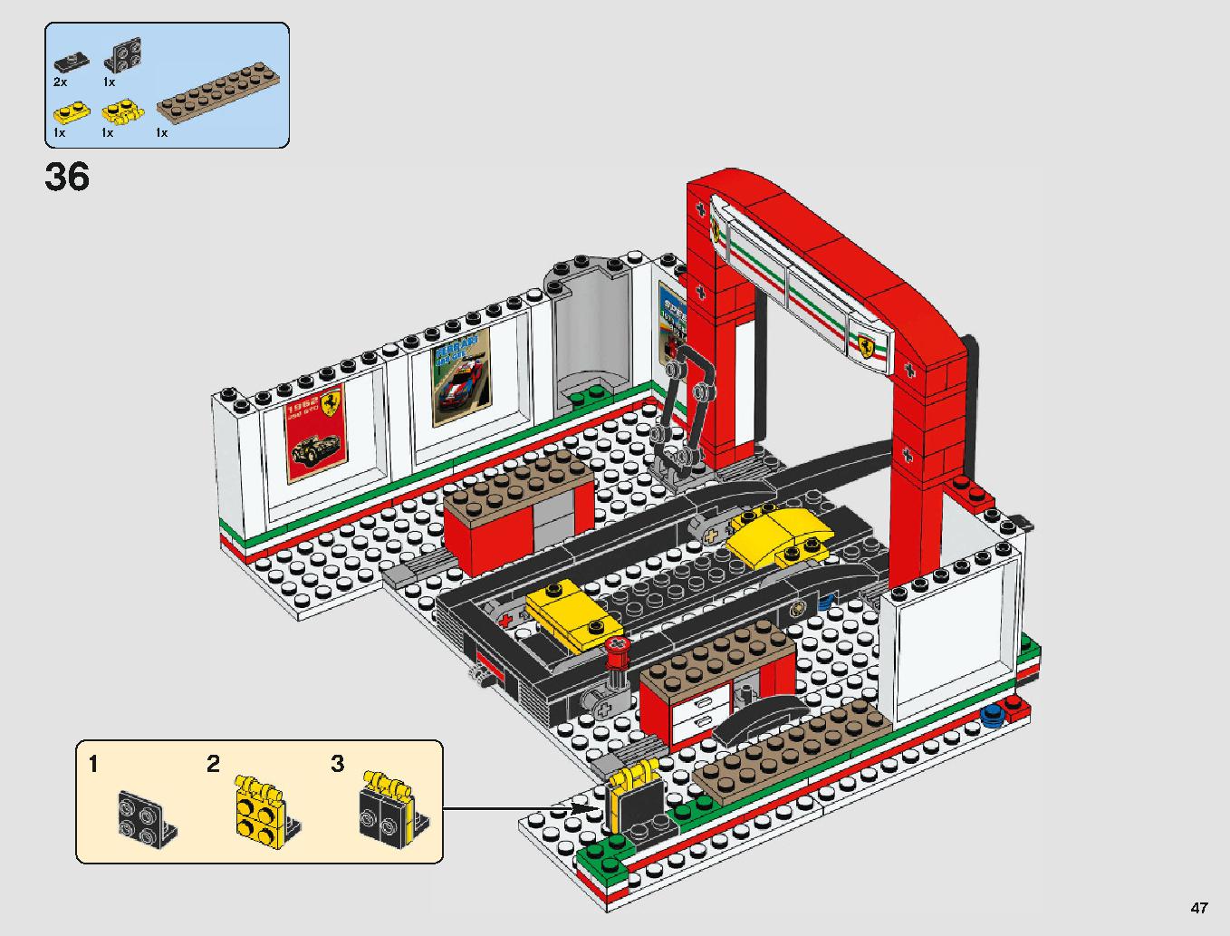 フェラーリ・アルティメット・ガレージ 75889 レゴの商品情報 レゴの説明書・組立方法 47 page