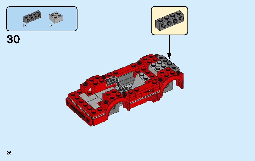 Ferrari F40 Competizione 75890 LEGO information LEGO instructions 26 page